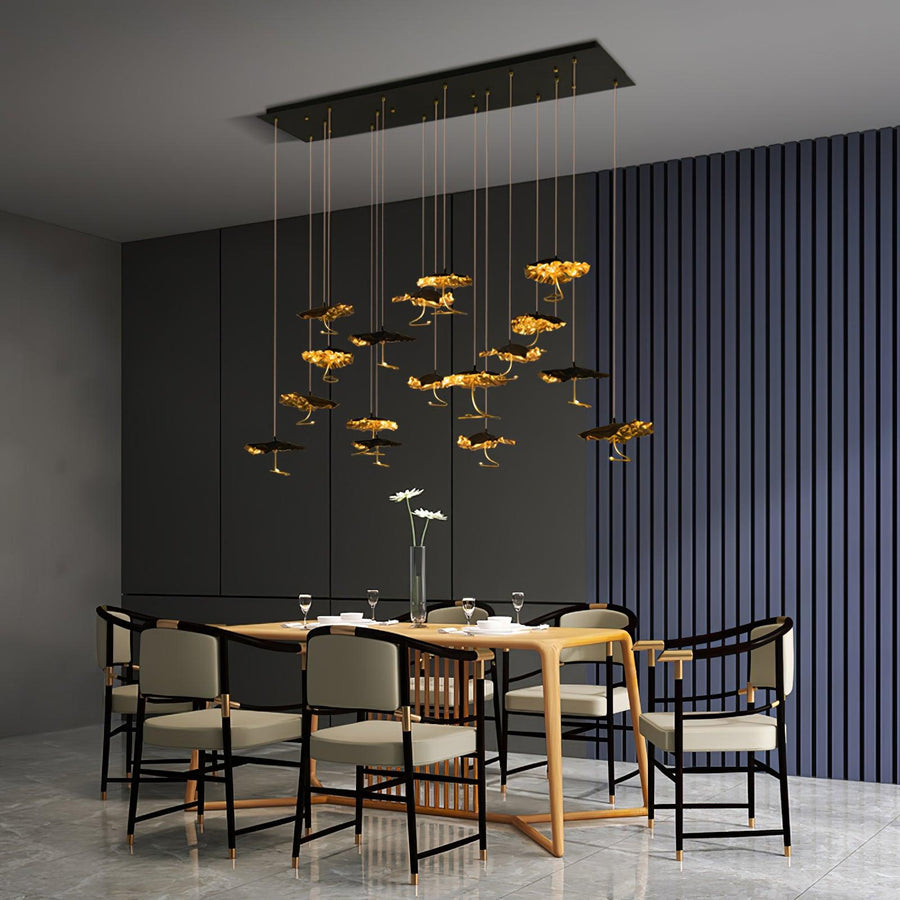 Lustre Joséphine en laiton – vue 4