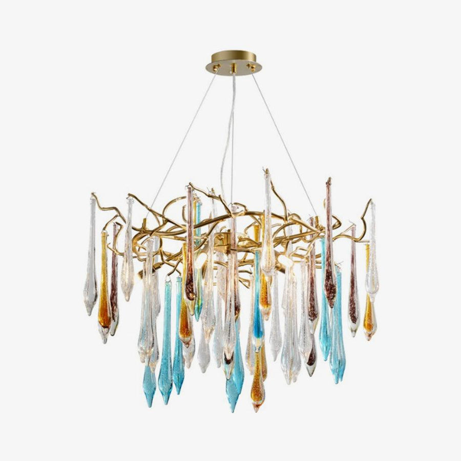 Lustre Canopus en verre et fer – vue 3