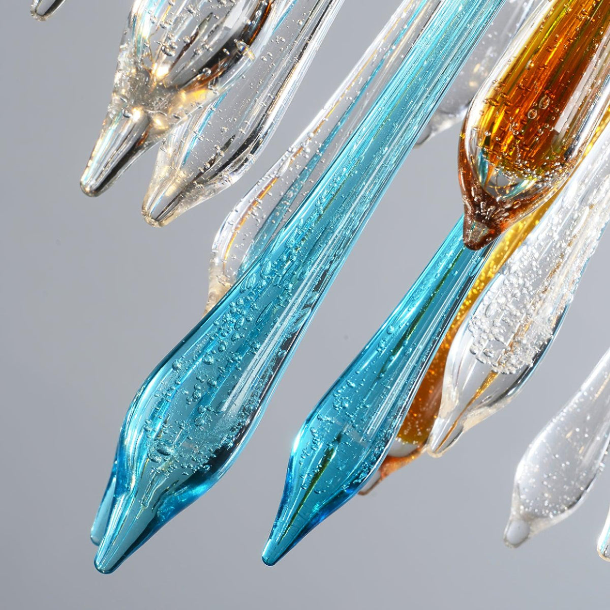 Lustre Canopus en verre et fer – vue 9
