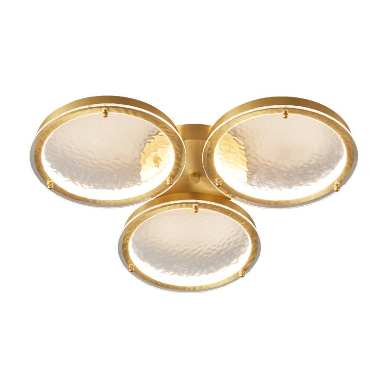 Plafonnier Flûte en verre et laiton – vue 8