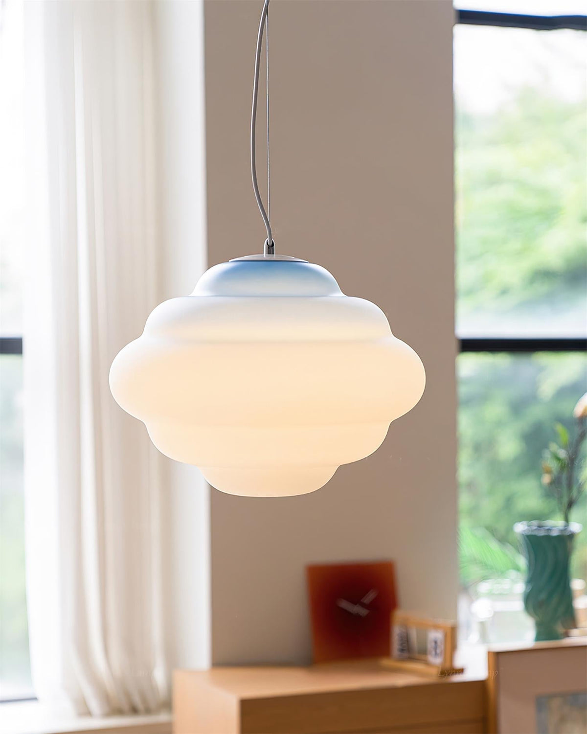 Suspension Lorette en verre et métal – vue 11