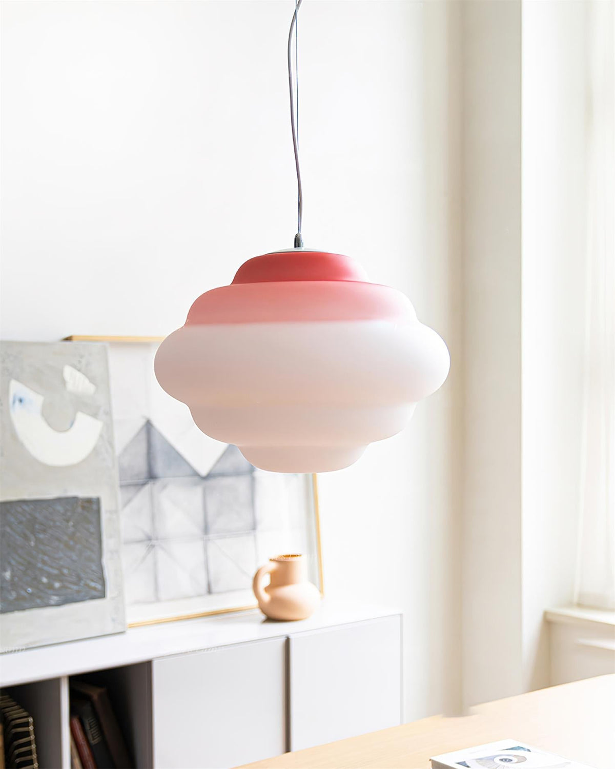 Suspension Lorette en verre et métal – vue 13