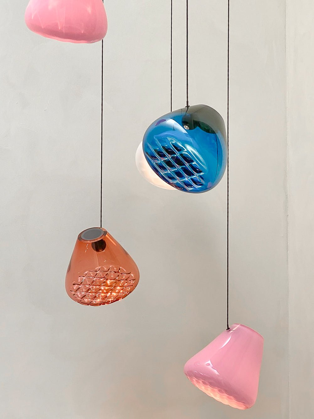 Suspension Florentine en verre et métal – vue 55