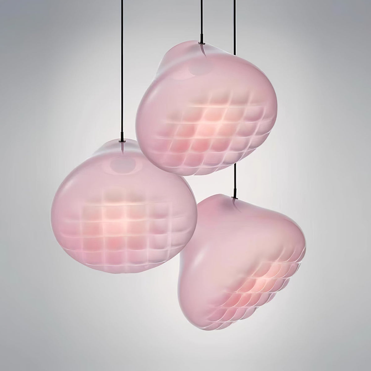 Suspension Florentine en verre et métal – vue 17