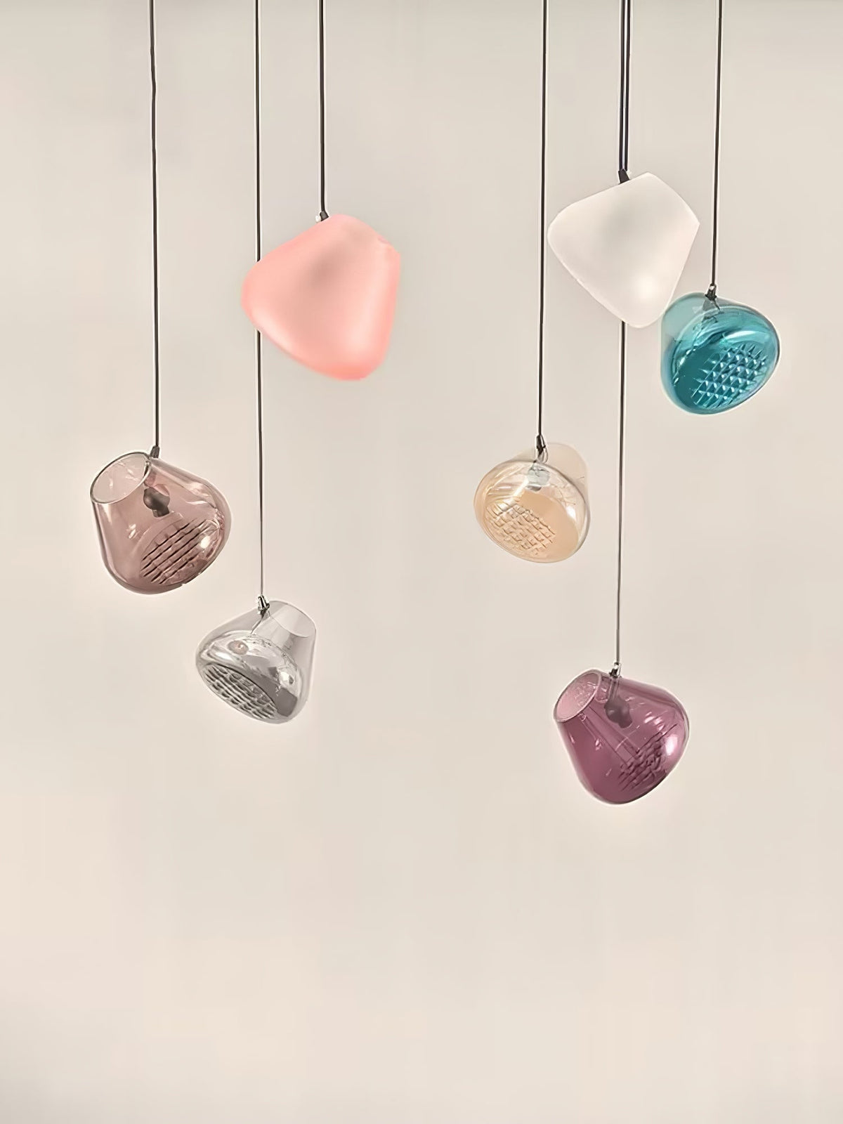 Suspension Florentine en verre et métal – vue 46