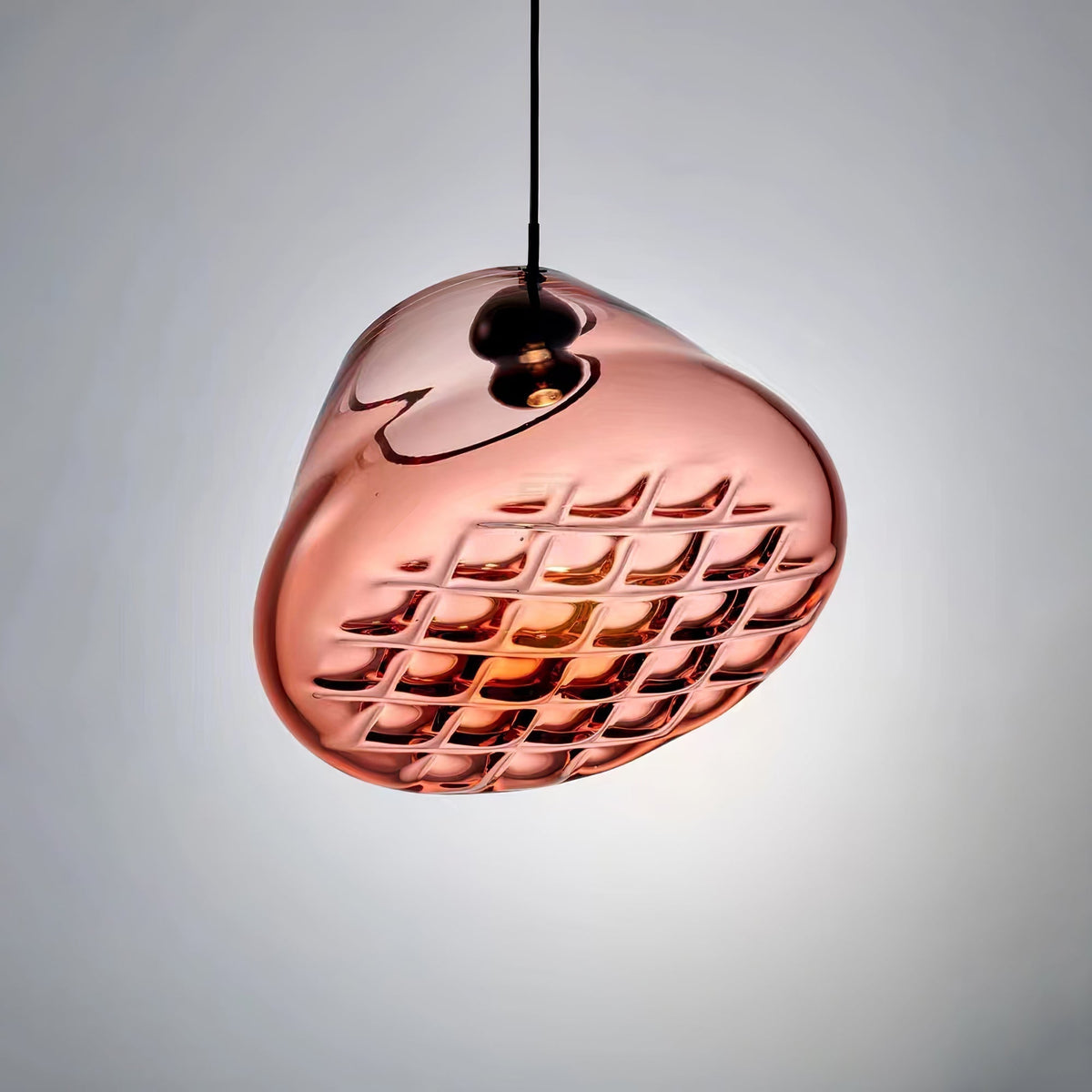 Suspension Florentine en verre et métal – vue 5