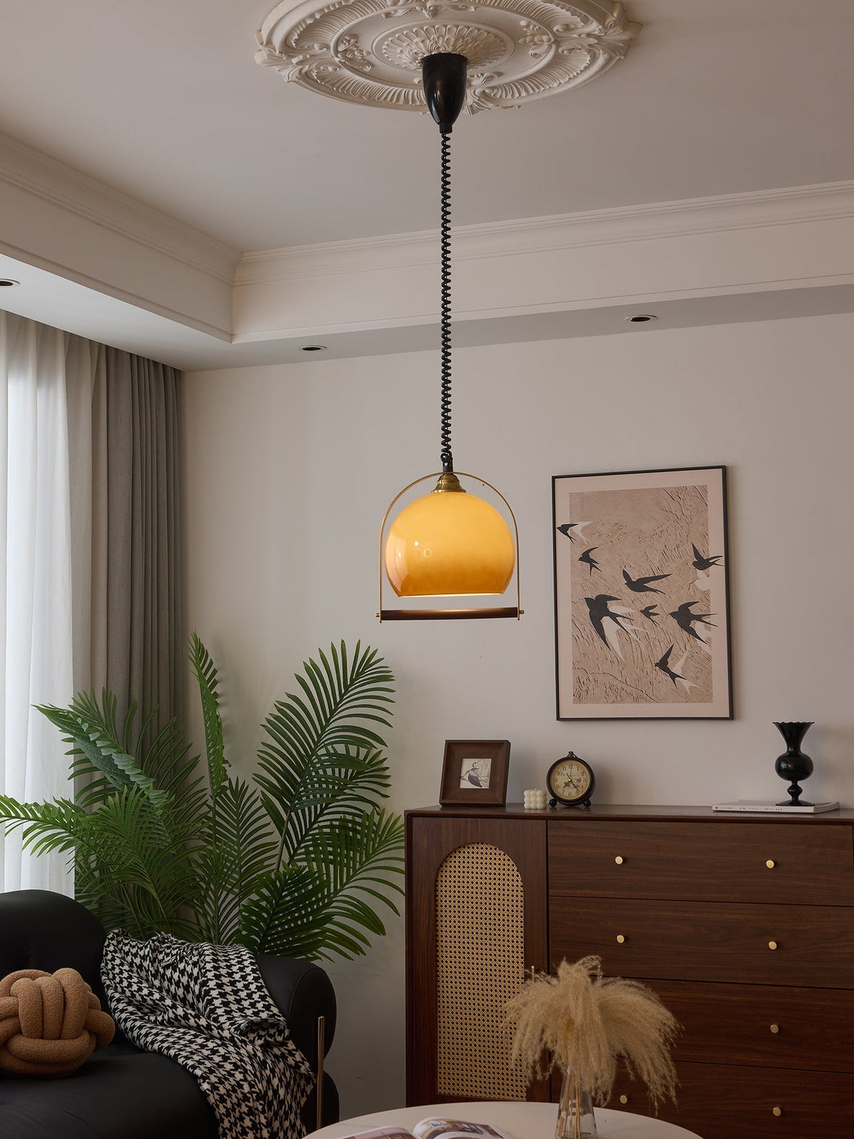 Suspension Margelle en bois et verre – vue 44