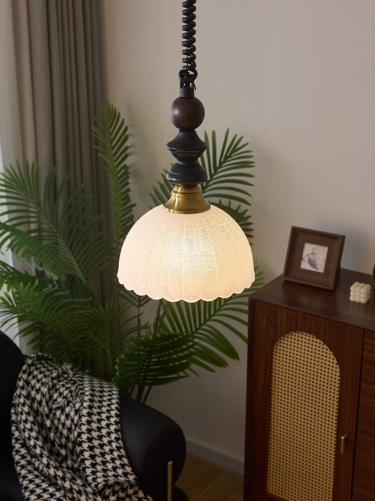 Suspension Margelle en bois et verre – vue 15