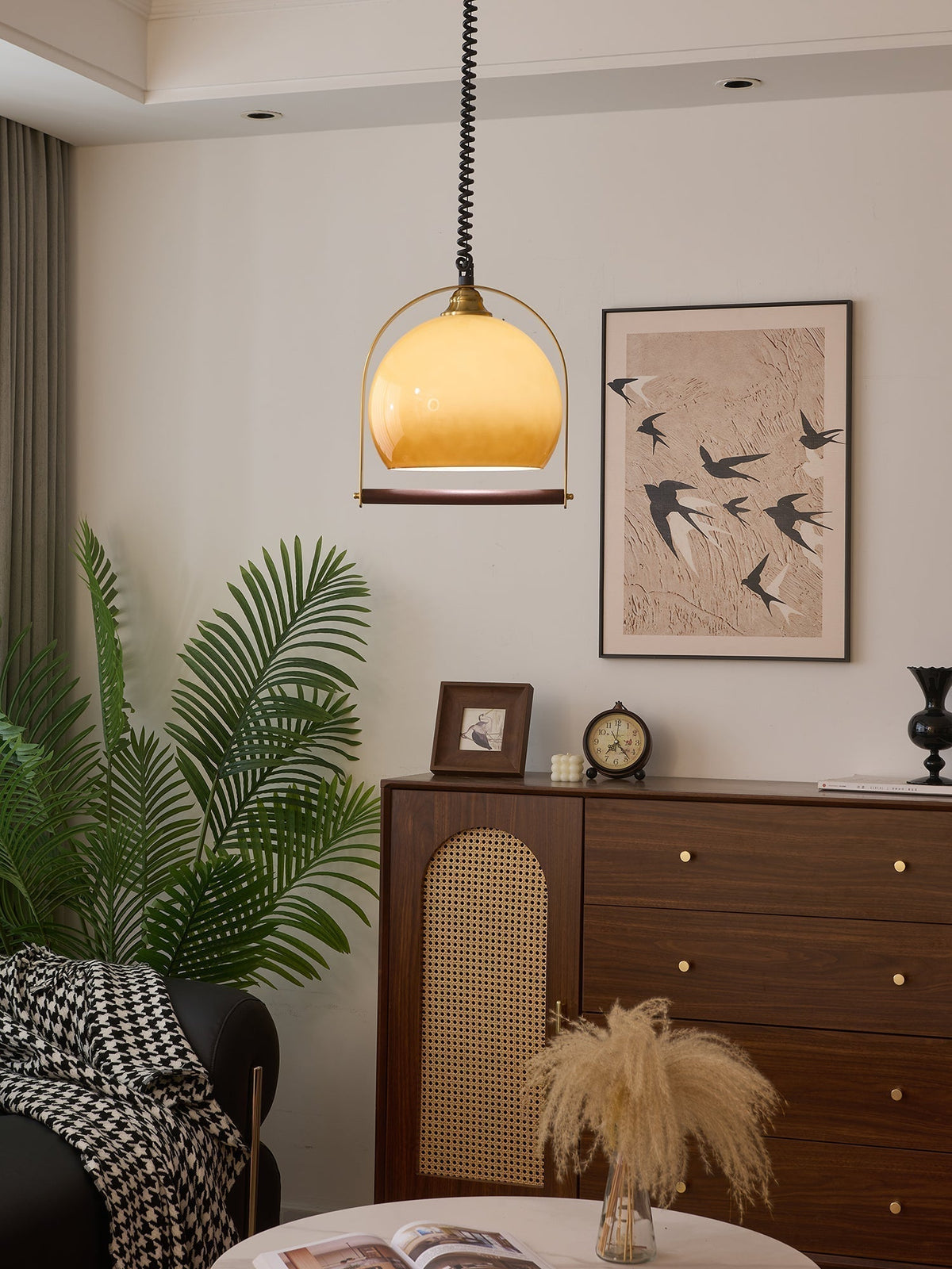 Suspension Margelle en bois et verre – vue 38