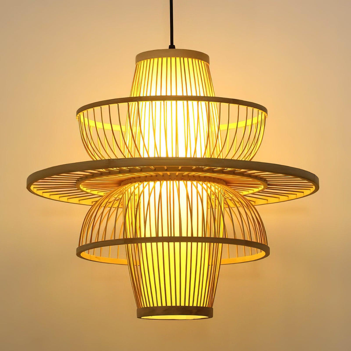 Suspension Tamaris en bambou – vue 17