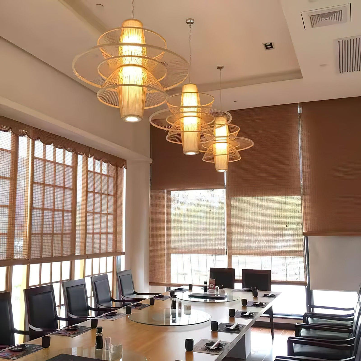 Suspension Tamaris en bambou – vue 19