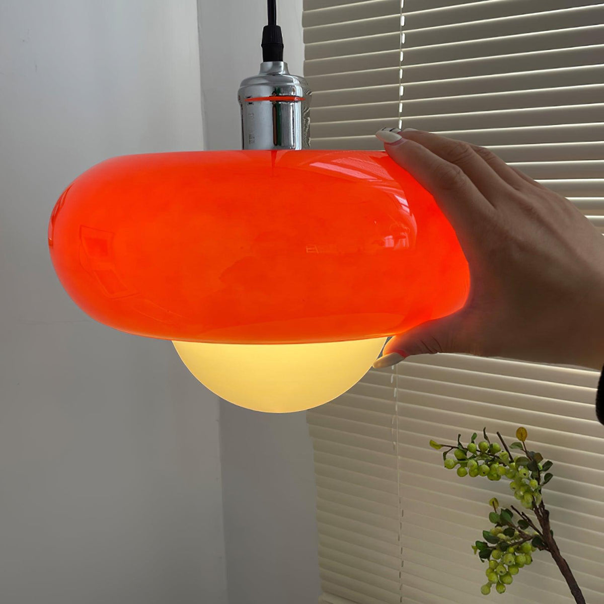 Suspension Julep en verre et métal – vue 23