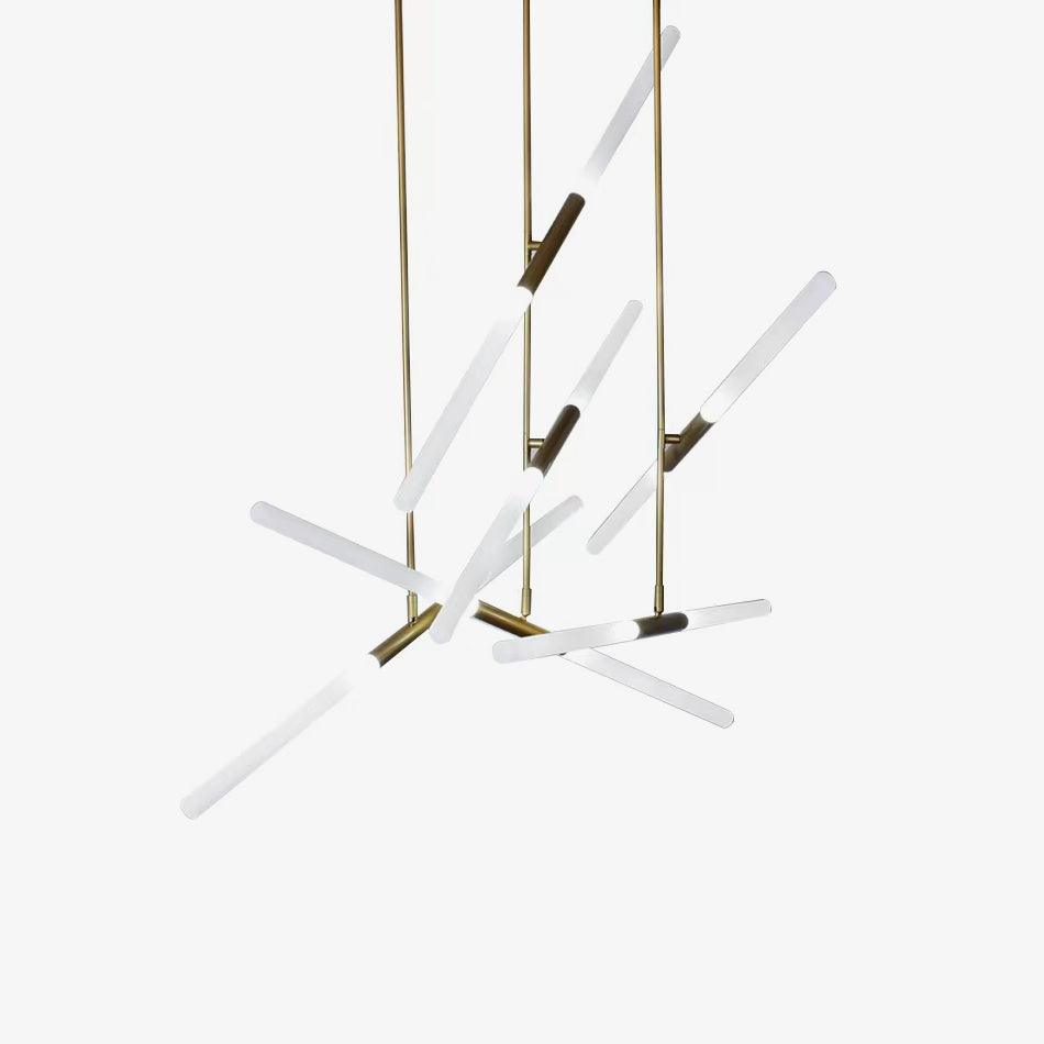 Suspension Renoncule en verre et aluminium – vue 23