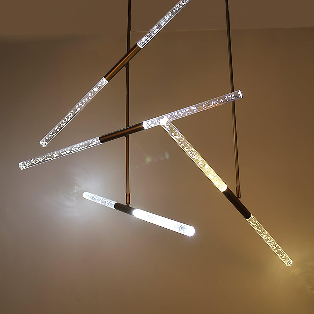 Suspension Renoncule en verre et aluminium – vue 34