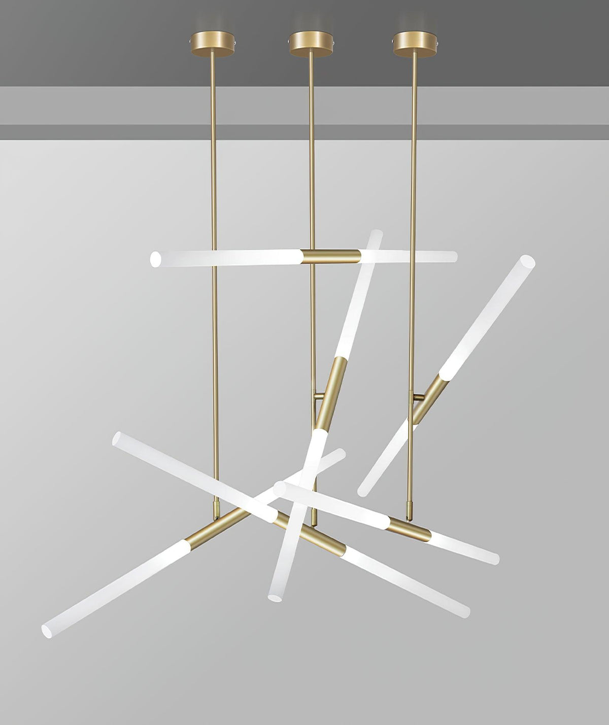 Suspension Renoncule en verre et aluminium – vue 14