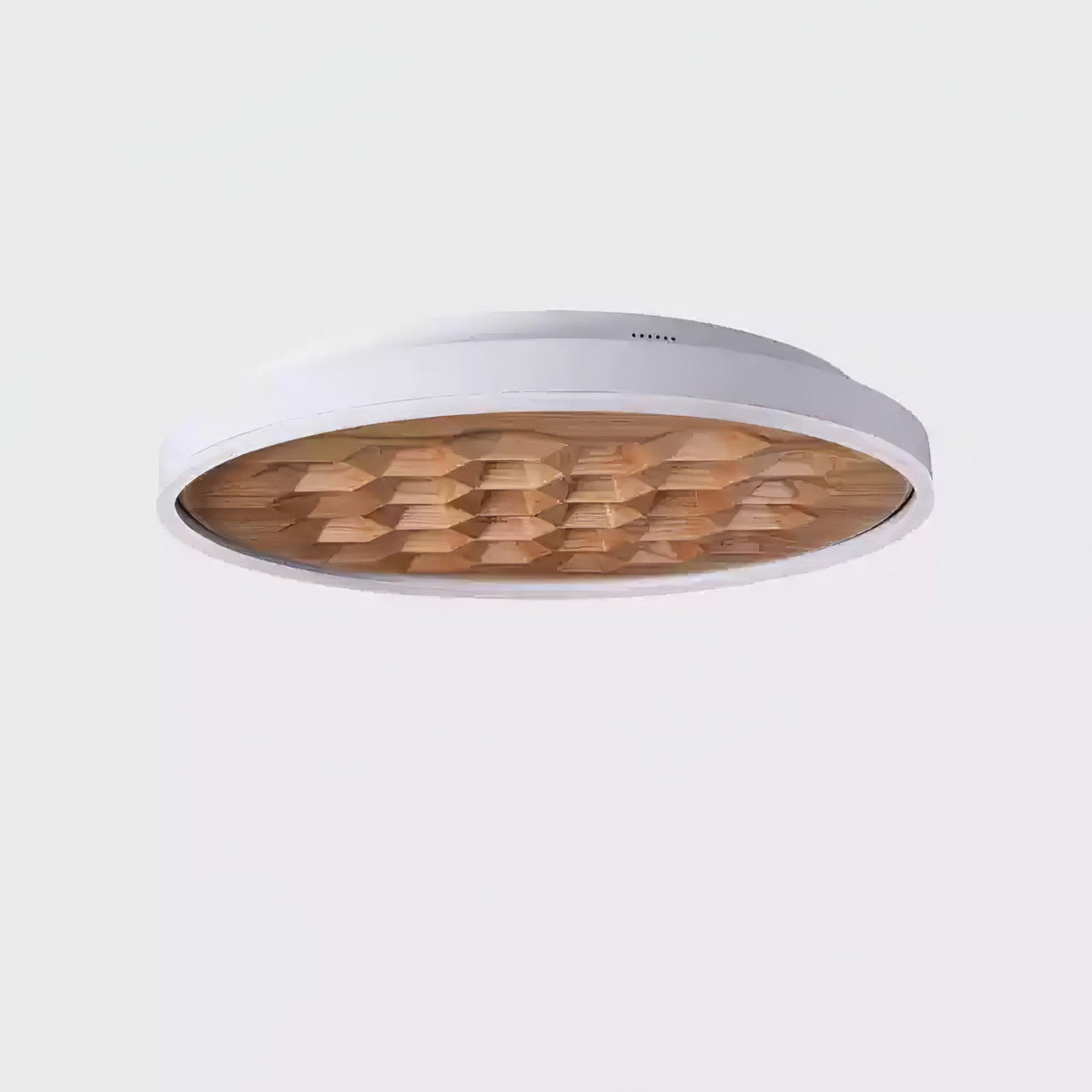 Plafonnier Bréhat en bois et métal – vue 2