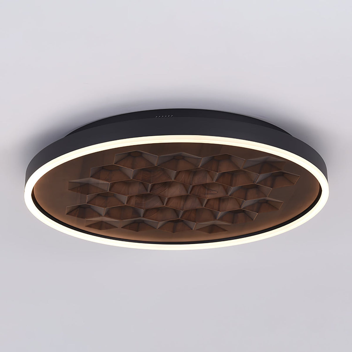 Plafonnier Bréhat en bois et métal – vue 43