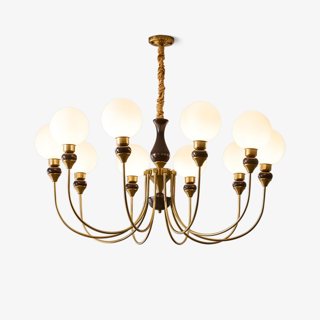Lustre Firmament en verre et laiton – vue 14