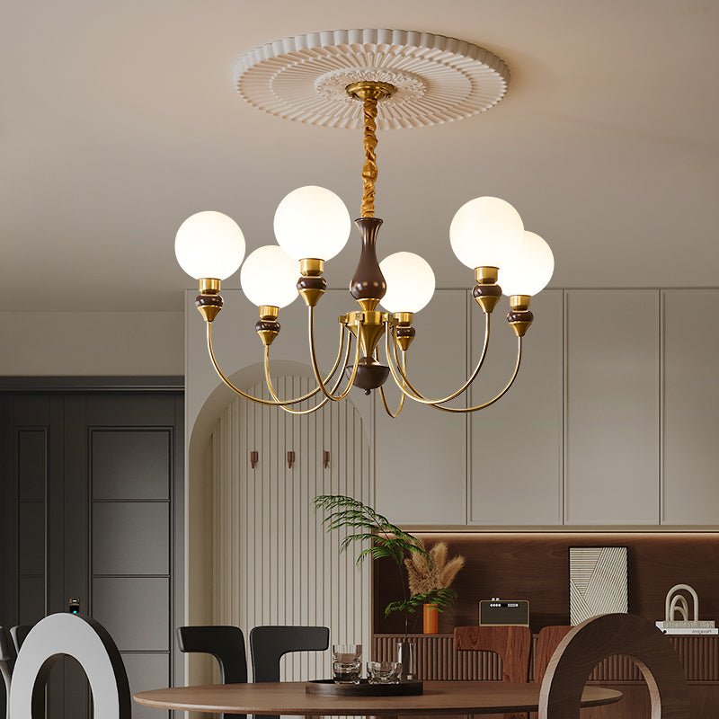 Lustre Firmament en verre et laiton – vue 23