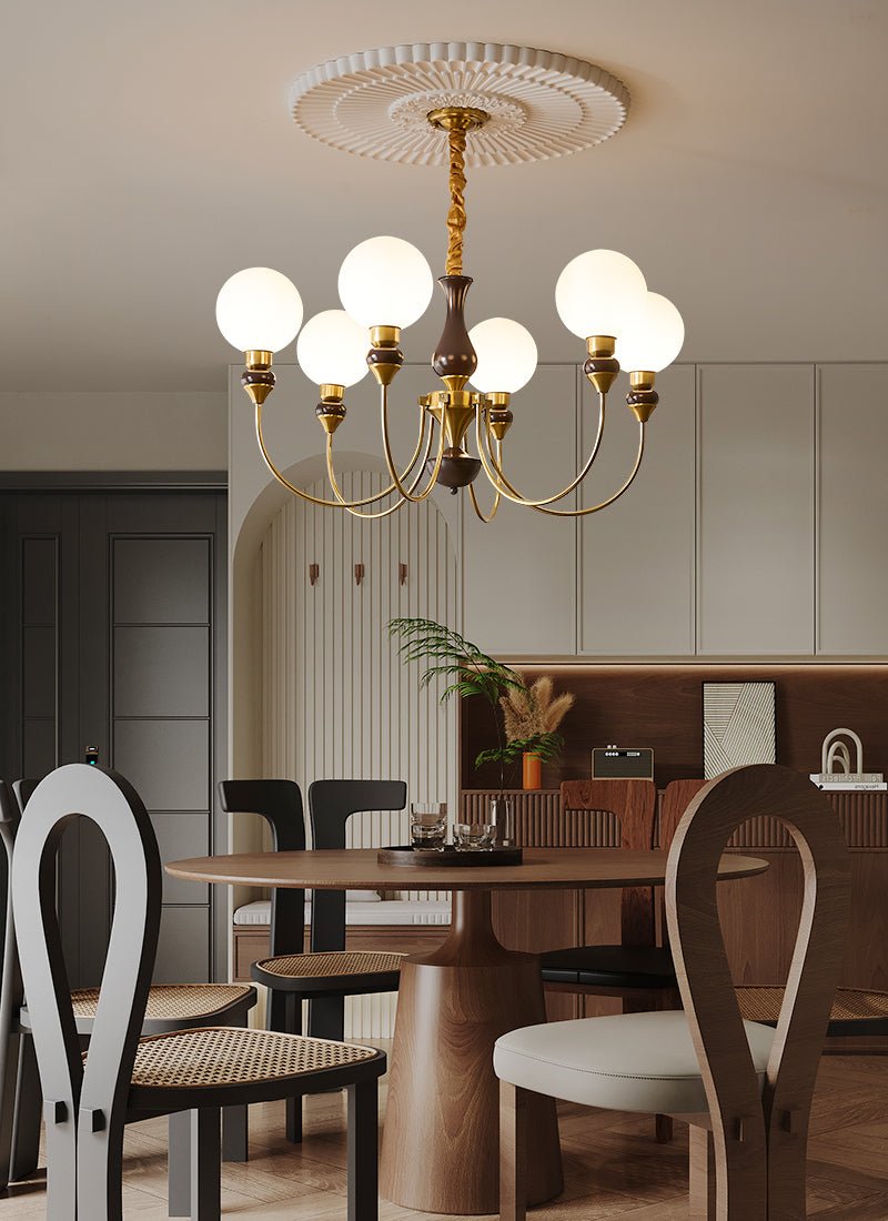 Lustre Firmament en verre et laiton – vue 12