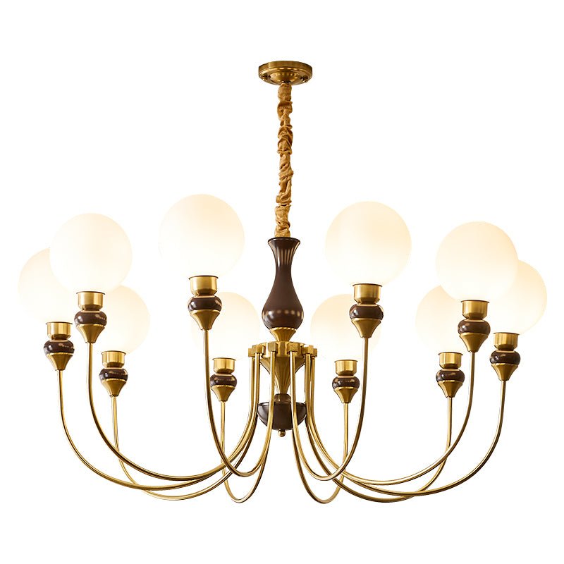 Lustre Firmament en verre et laiton – vue 29