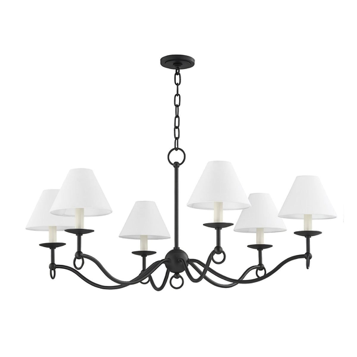 Lustre Aria en tissu et métal – vue 15