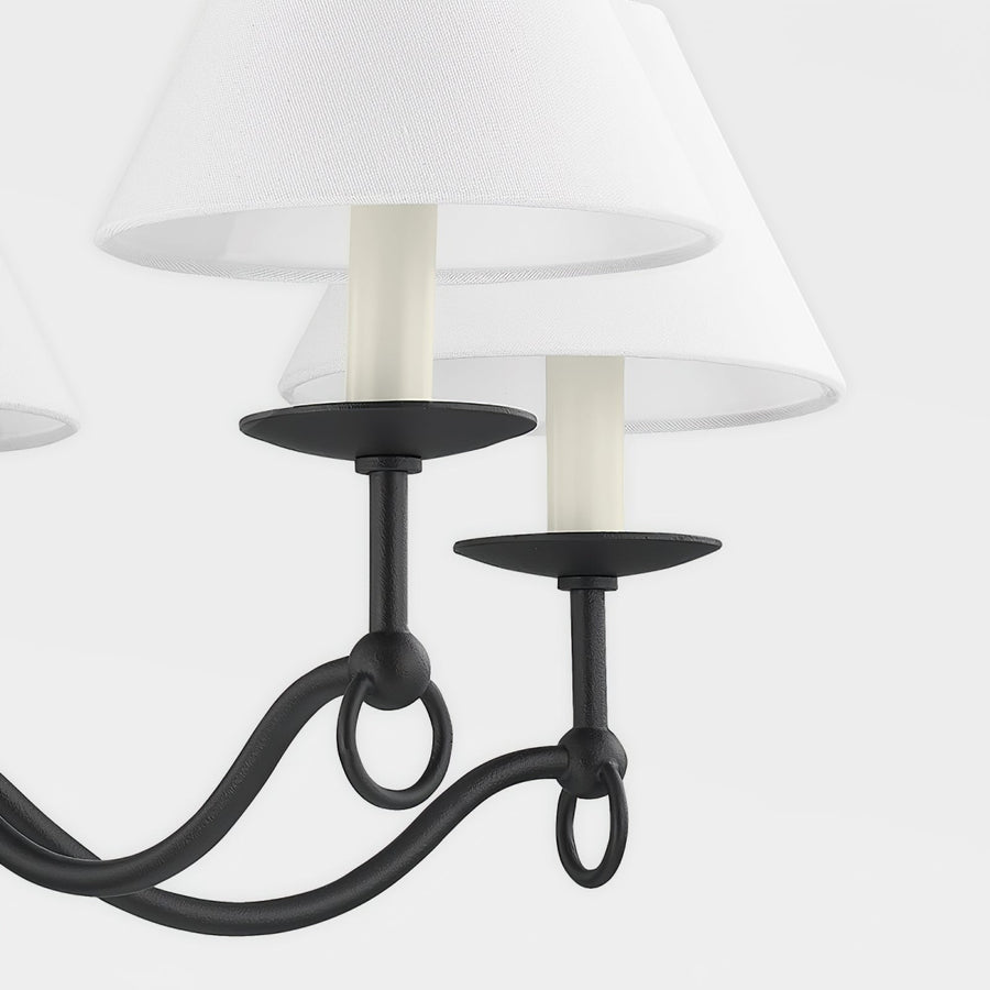 Lustre Aria en tissu et métal – vue 3