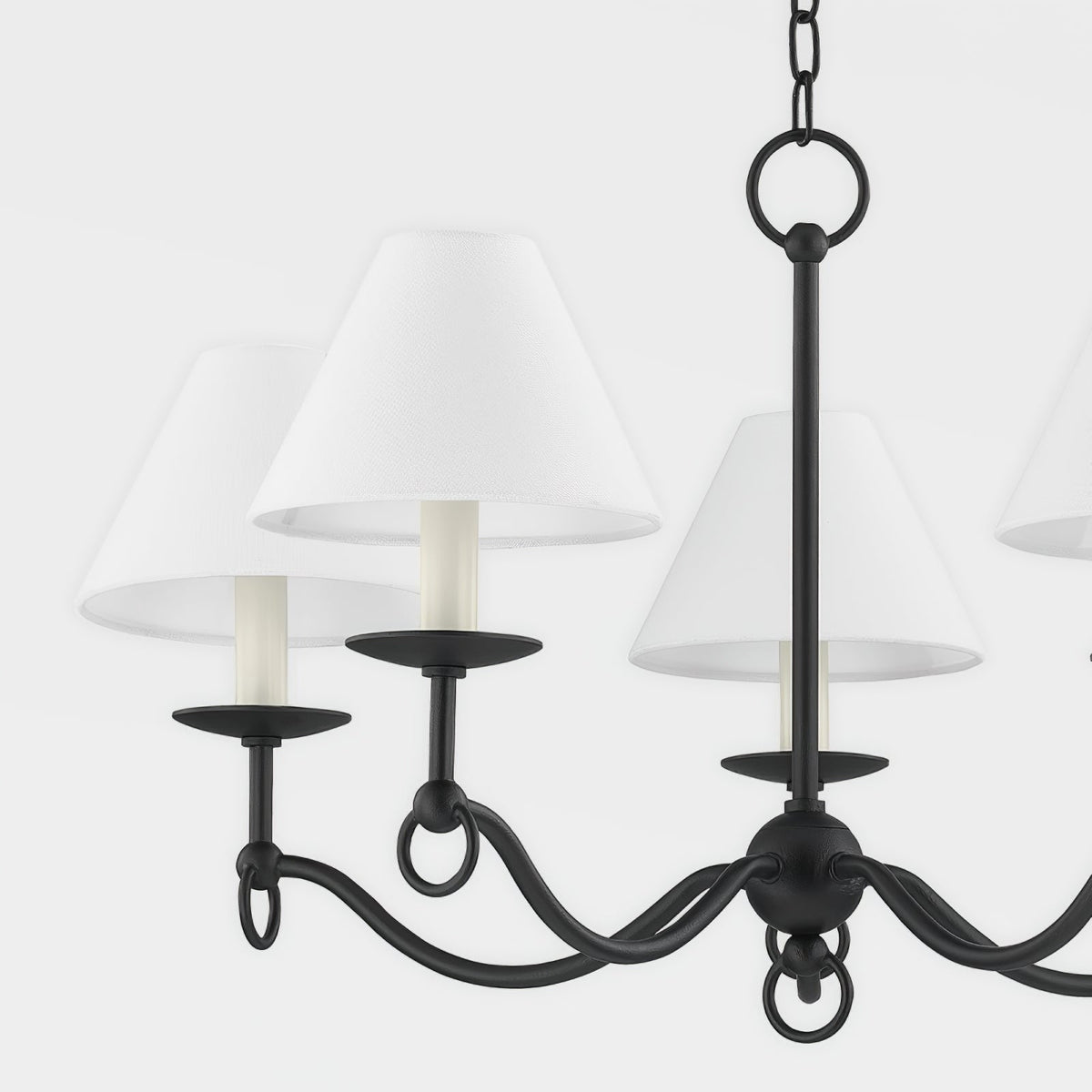 Lustre Aria en tissu et métal – vue 5
