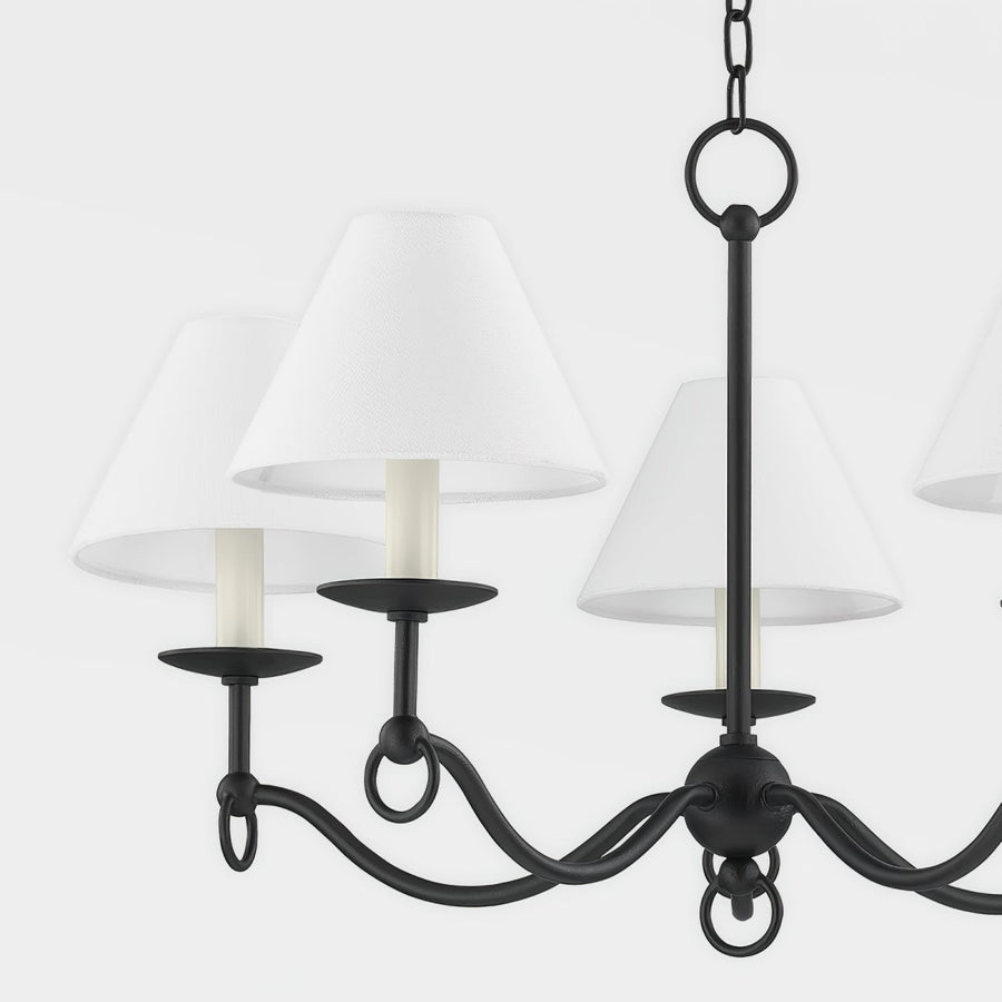 Lustre Aria en tissu et métal – vue 5