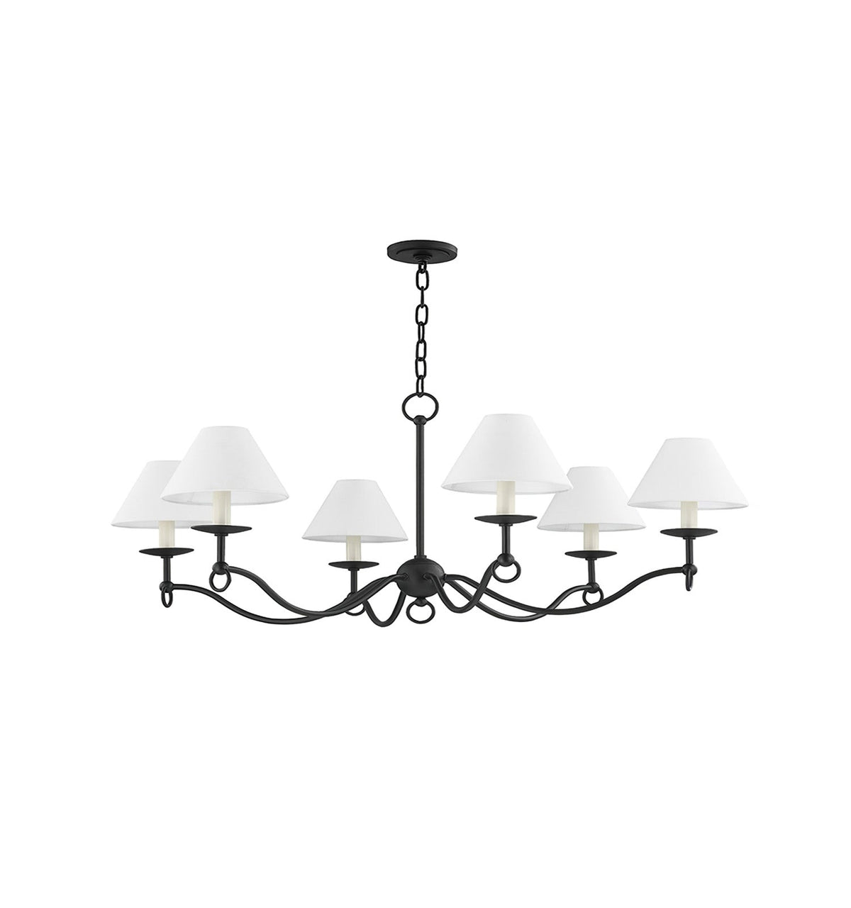 Lustre Aria en tissu et métal – vue 9