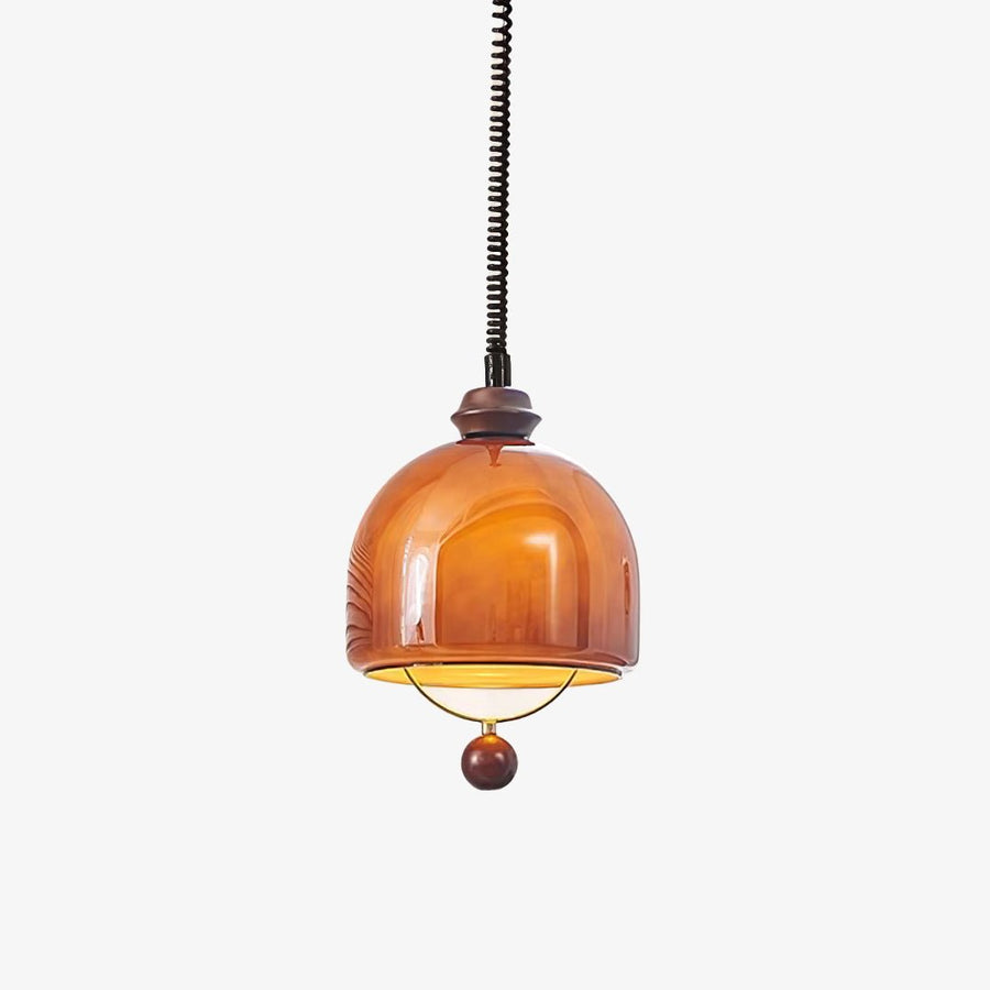 Suspension Topaze en bois et verre – vue 5