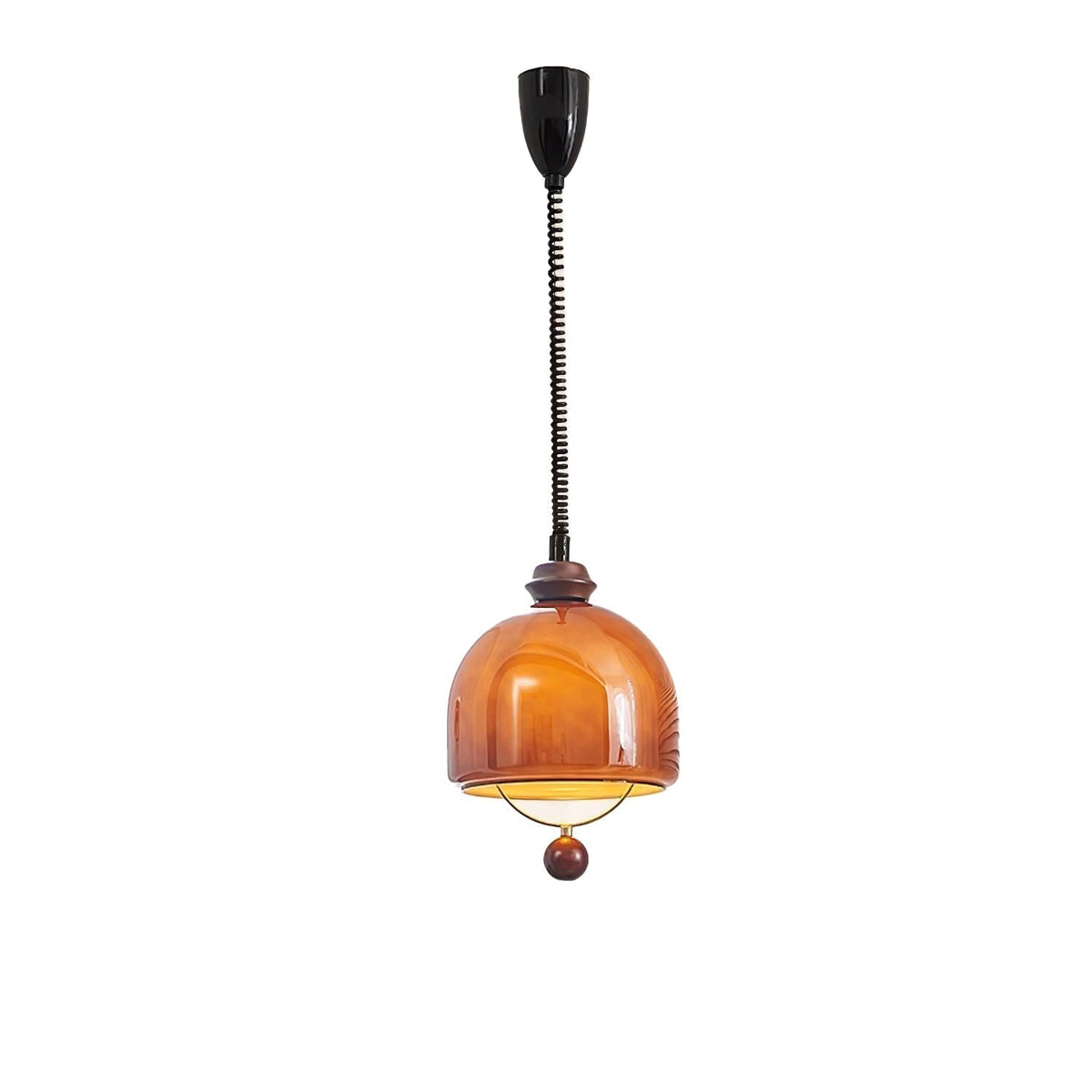 Suspension Topaze en bois et verre – vue 6