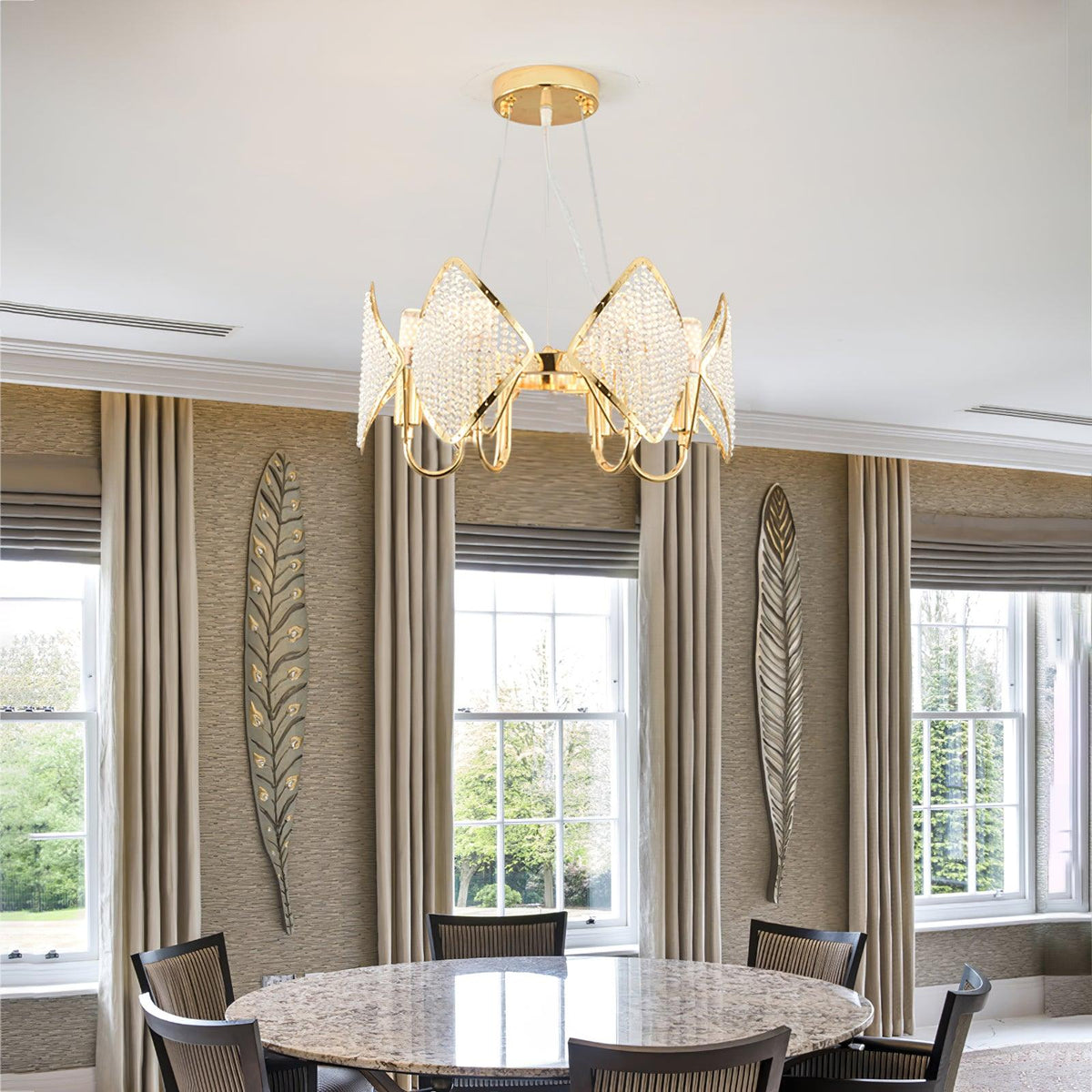 Lustre Clémentine en cristal et fer – vue 39