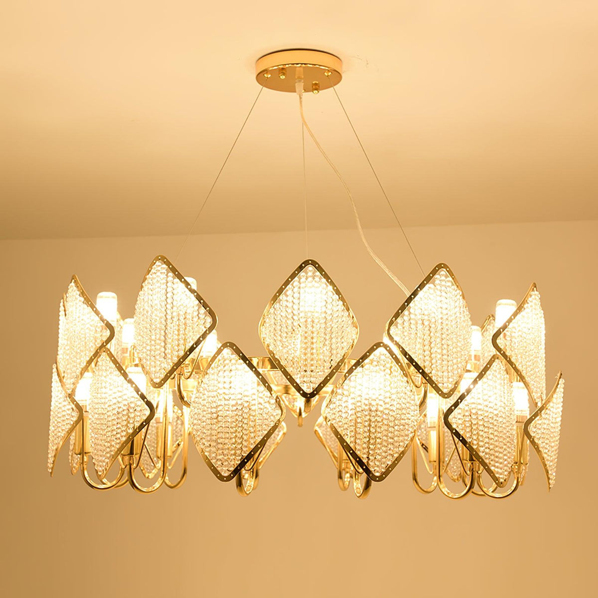 Lustre Clémentine en cristal et fer – vue 20