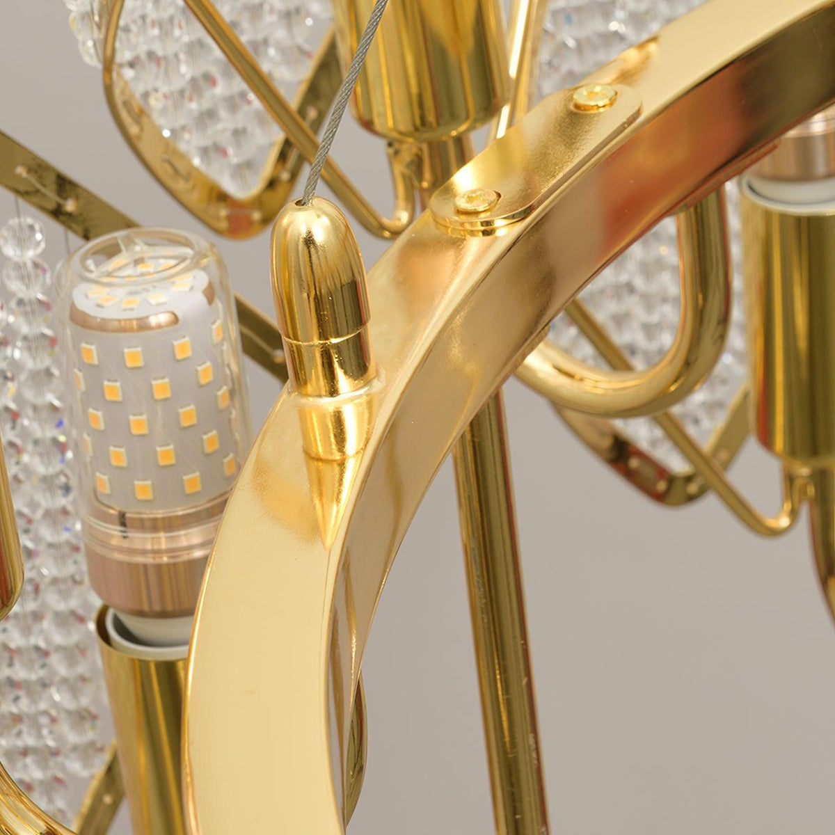 Lustre Clémentine en cristal et fer – vue 25