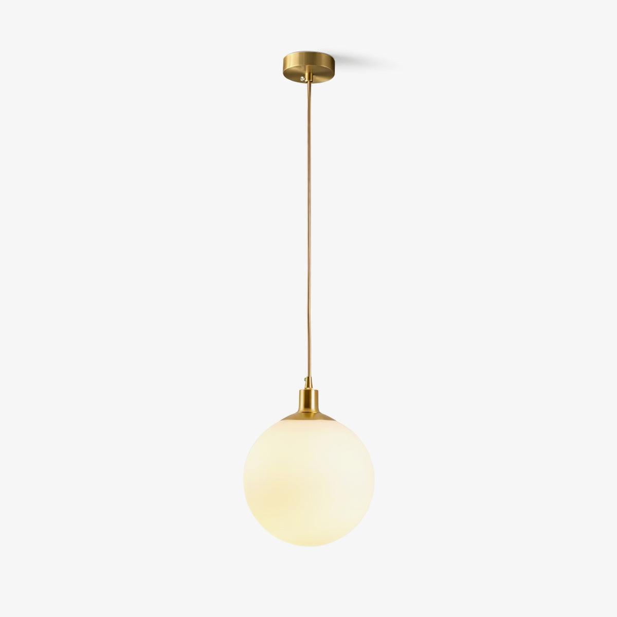 Suspension Grenat en laiton et verre – vue 7