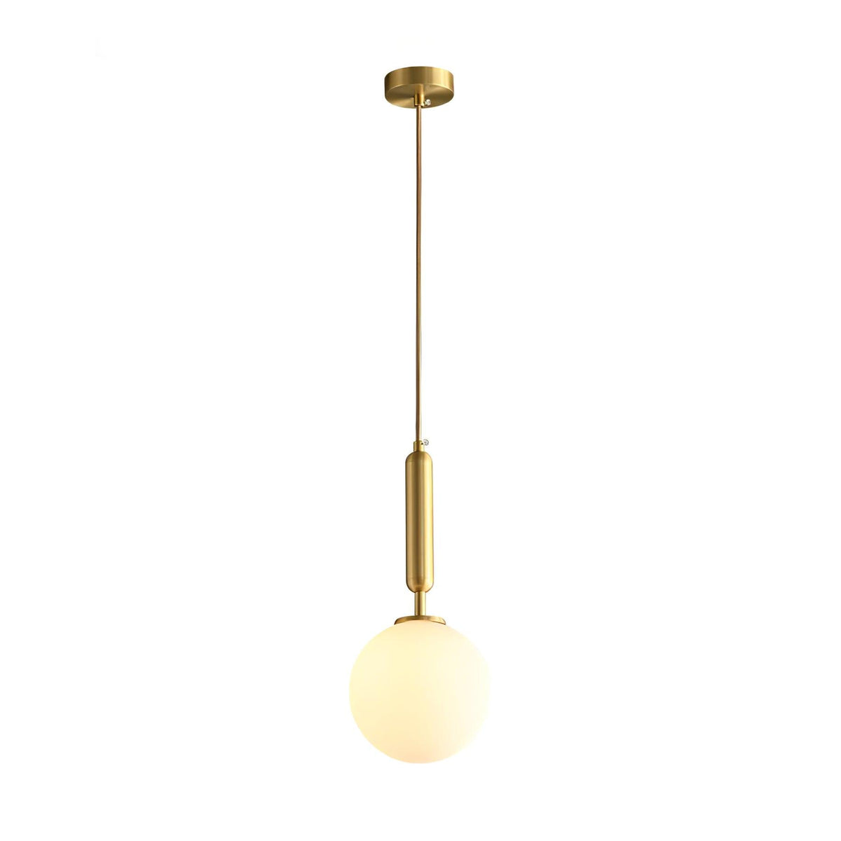 Suspension Grenat en laiton et verre – vue 17