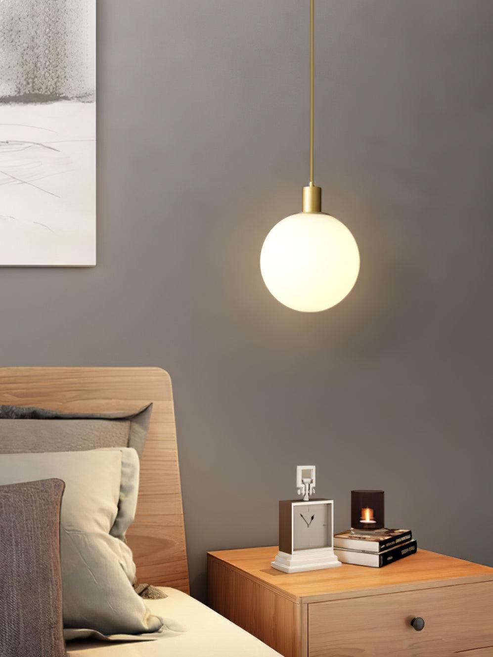 Suspension Grenat en laiton et verre – vue 10