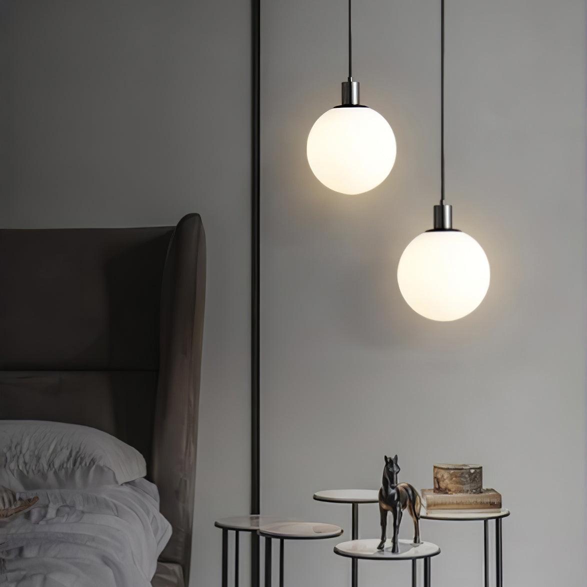 Suspension Grenat en laiton et verre – vue 35