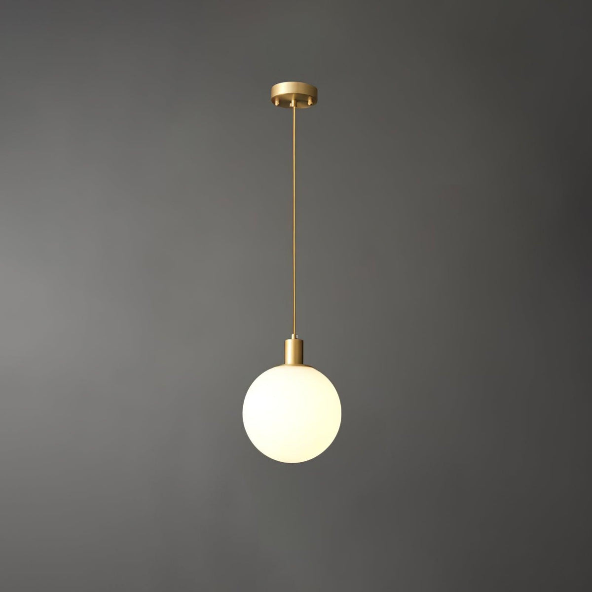 Suspension Grenat en laiton et verre – vue 26