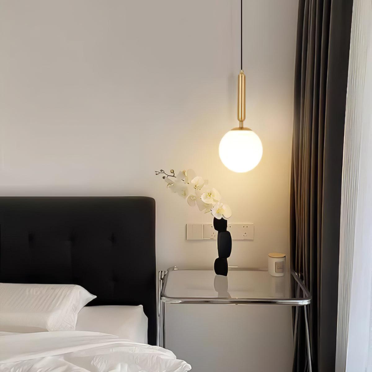 Suspension Grenat en laiton et verre – vue 36