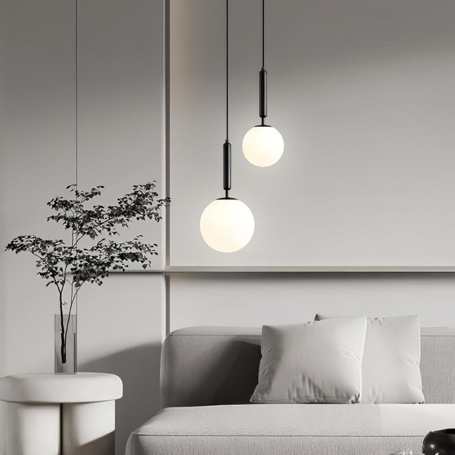 Suspension Grenat en laiton et verre – vue 3