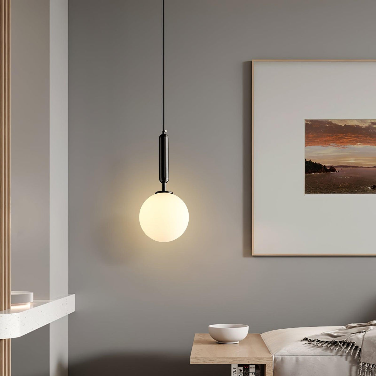 Suspension Grenat en laiton et verre – vue 38