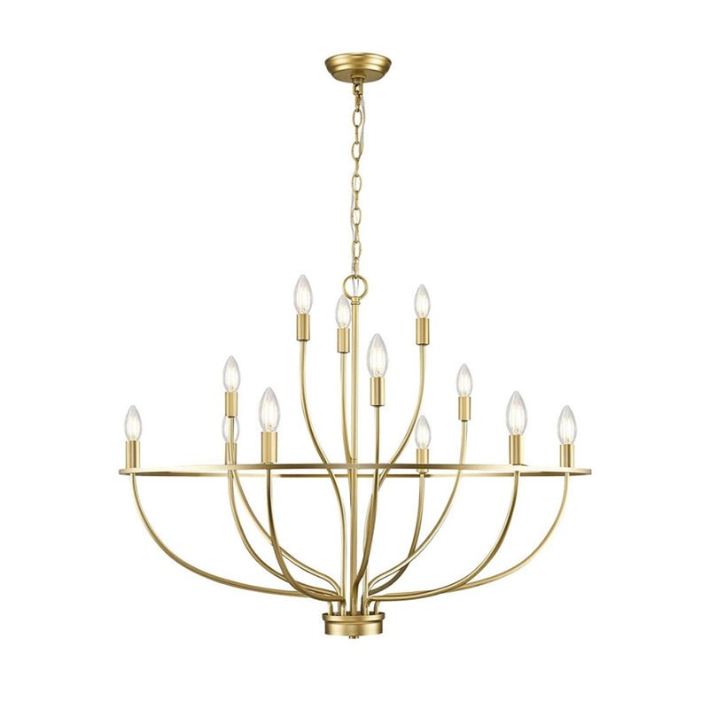 Lustre Diane en laiton – vue 19
