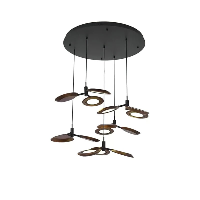 Lustre Sorbier en bois et métal – vue 12