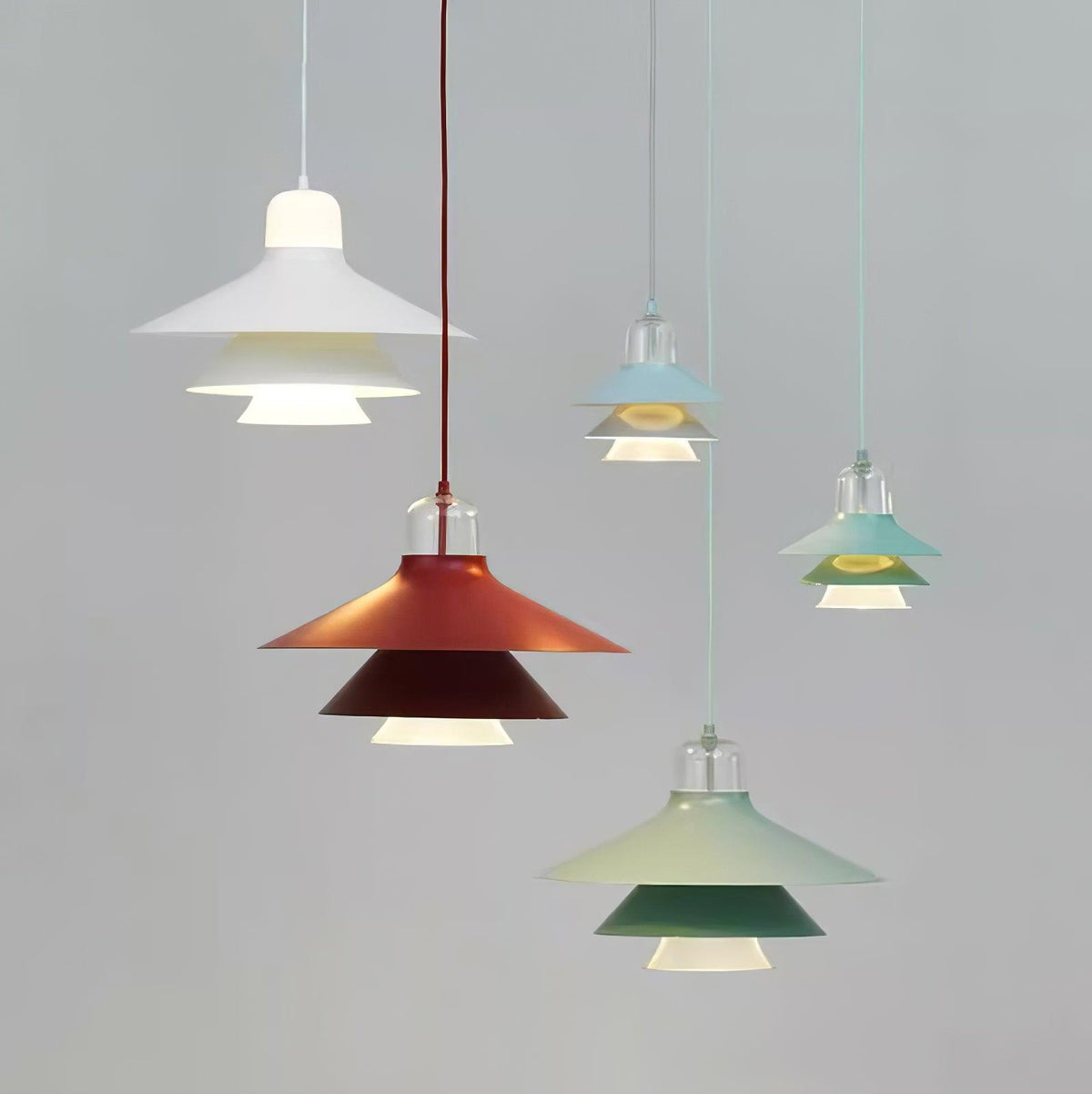 Suspension Éléonore en aluminium et verre – vue 41