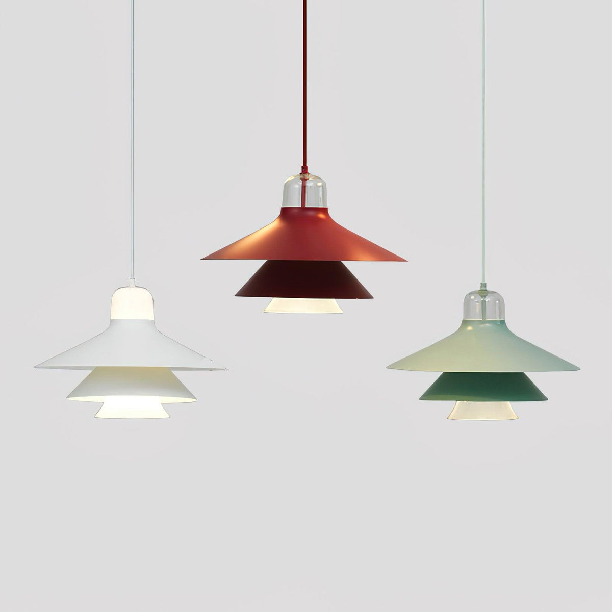 Suspension Éléonore en aluminium et verre – vue 36