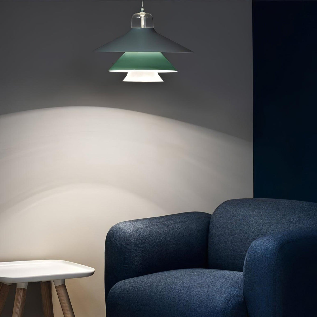 Suspension Éléonore en aluminium et verre – vue 8