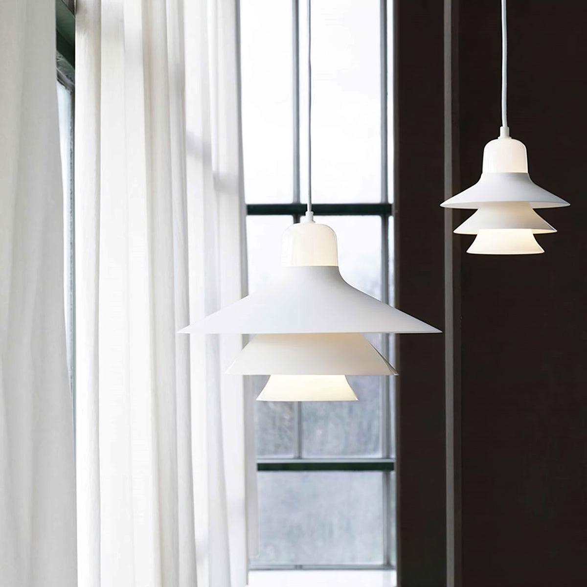 Suspension Éléonore en aluminium et verre – vue 7
