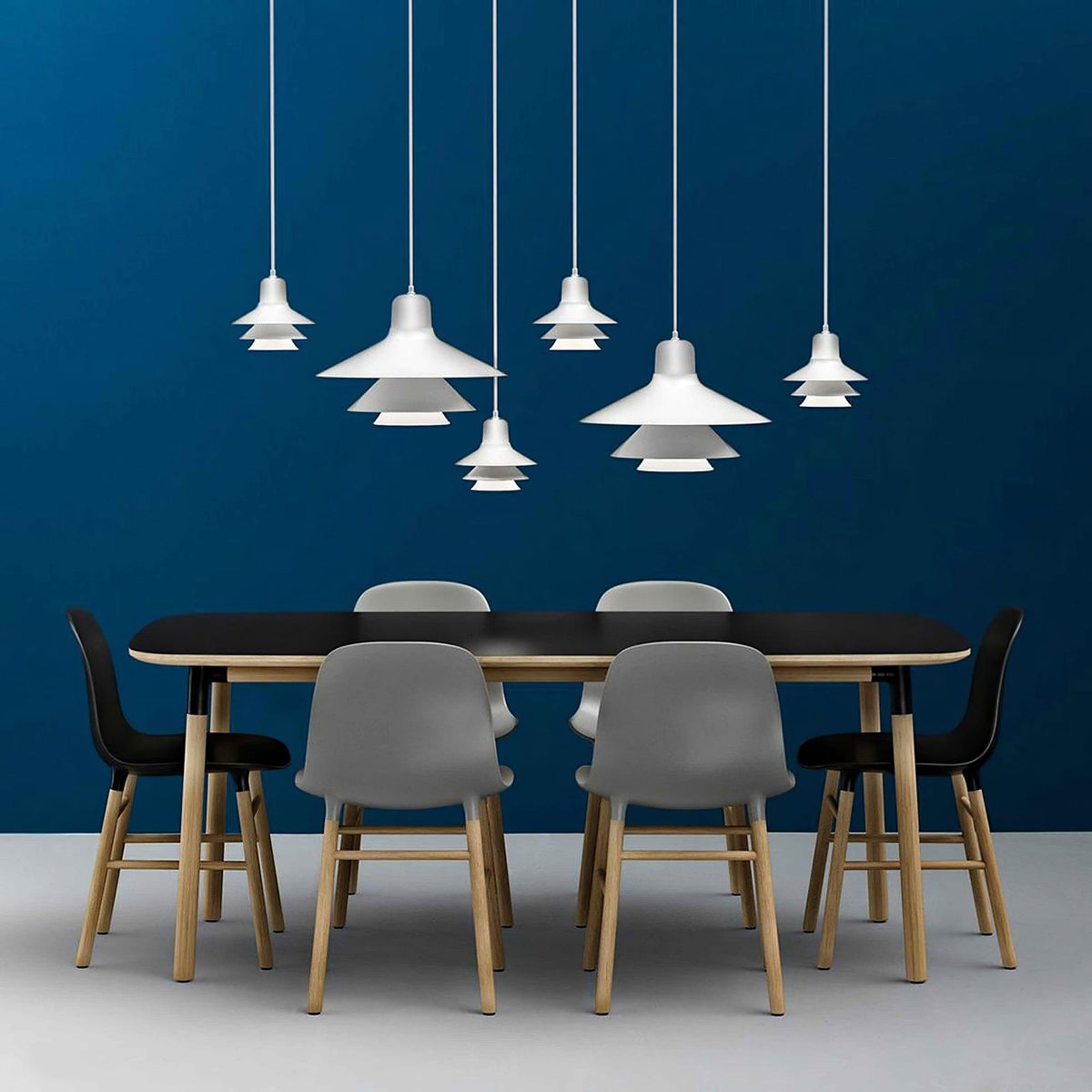 Suspension Éléonore en aluminium et verre – vue 23